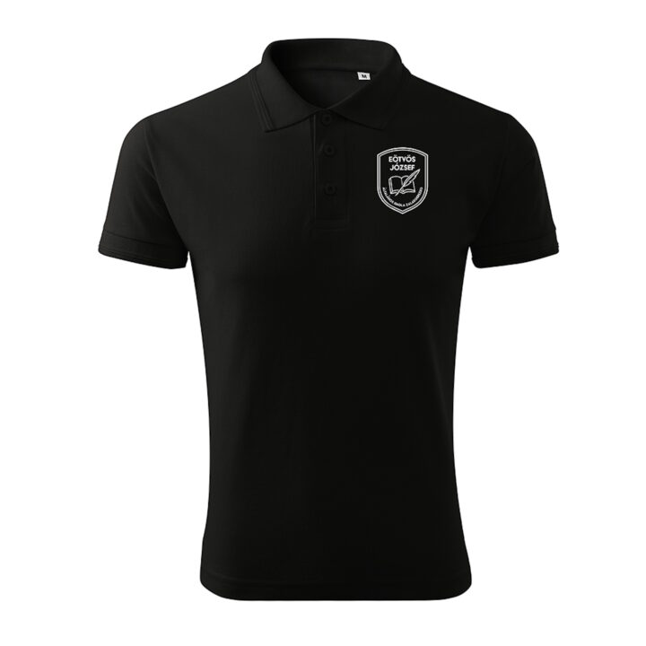 Címeres férfi galléros póló