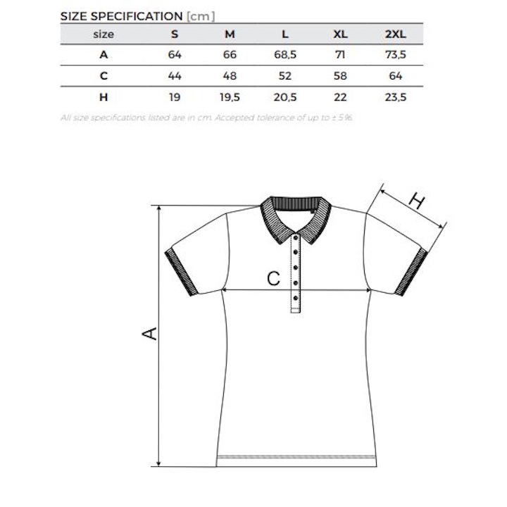 Címeres női galléros póló